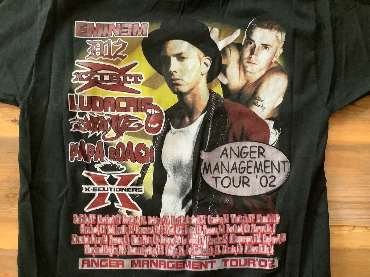 Vintage Eminem Anger Management 2002 concert tour promo shirt