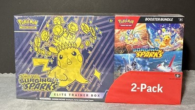 ✓ Pokemon Surging Sparks ETB & Booster Bundle Costco 2-pack