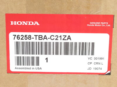 Genuine OEM Honda 76258-TBA-C21ZA Driver Left Side Mirror Assy