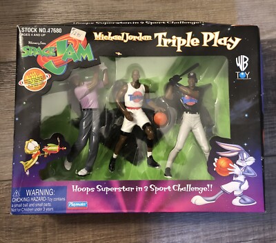 SPACE JAM MICHAEL JORDAN TRIPLE PLAY SUPERSTAR in 3 SPORTS