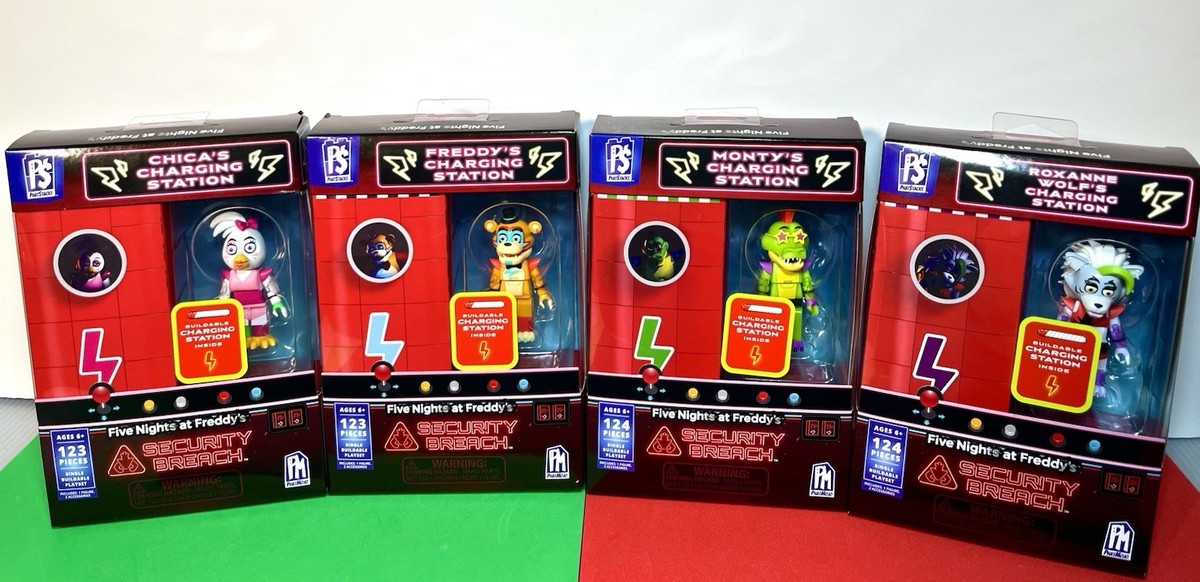 2025 PhatStacks FNAF Security Breach Buildable Sets: CHICA, FREDDY
