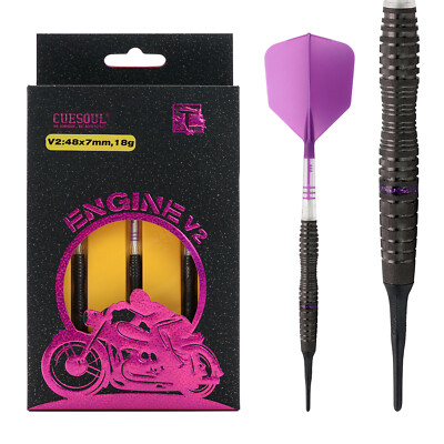 CUESOUL ENGINE V1-V6 18/19/20/21g Soft Tip 90% Tungsten Dart Set