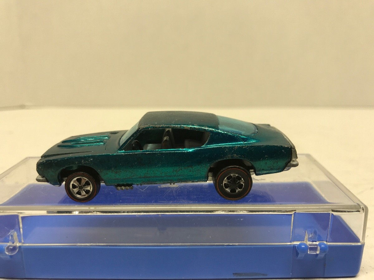 Vintage Rare Hot Wheels Redline Aqua Teal Custom Barracuda 1967