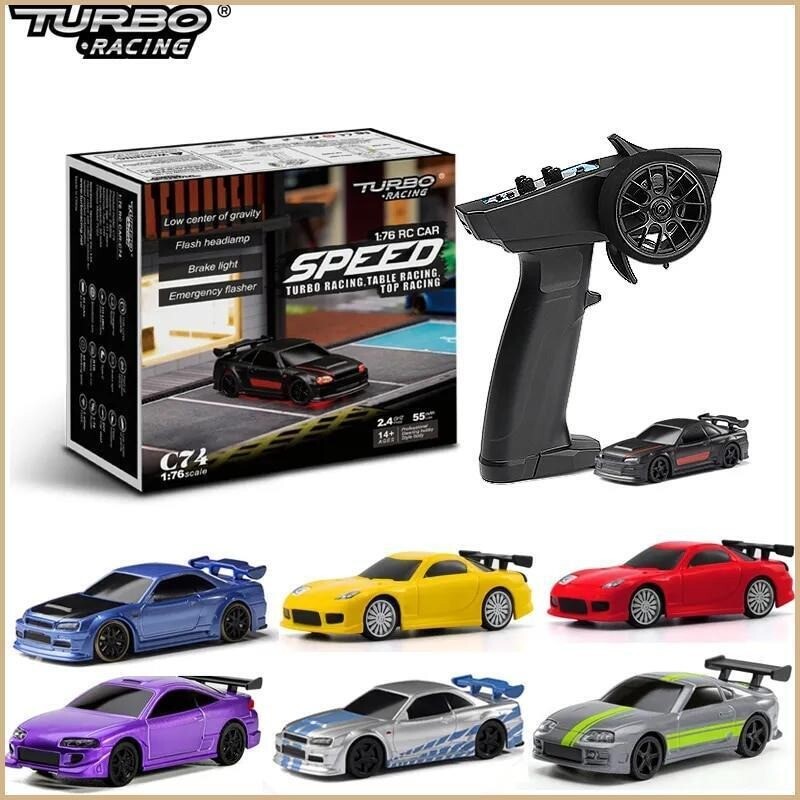 Turbo Racing 1:76 C75 C71 C73 C72 Drift RC Car w/ Gyro Radio Full