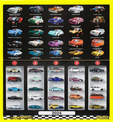 2024 Hot Wheels Boulevard 25 Car Factory Set Released on March 1