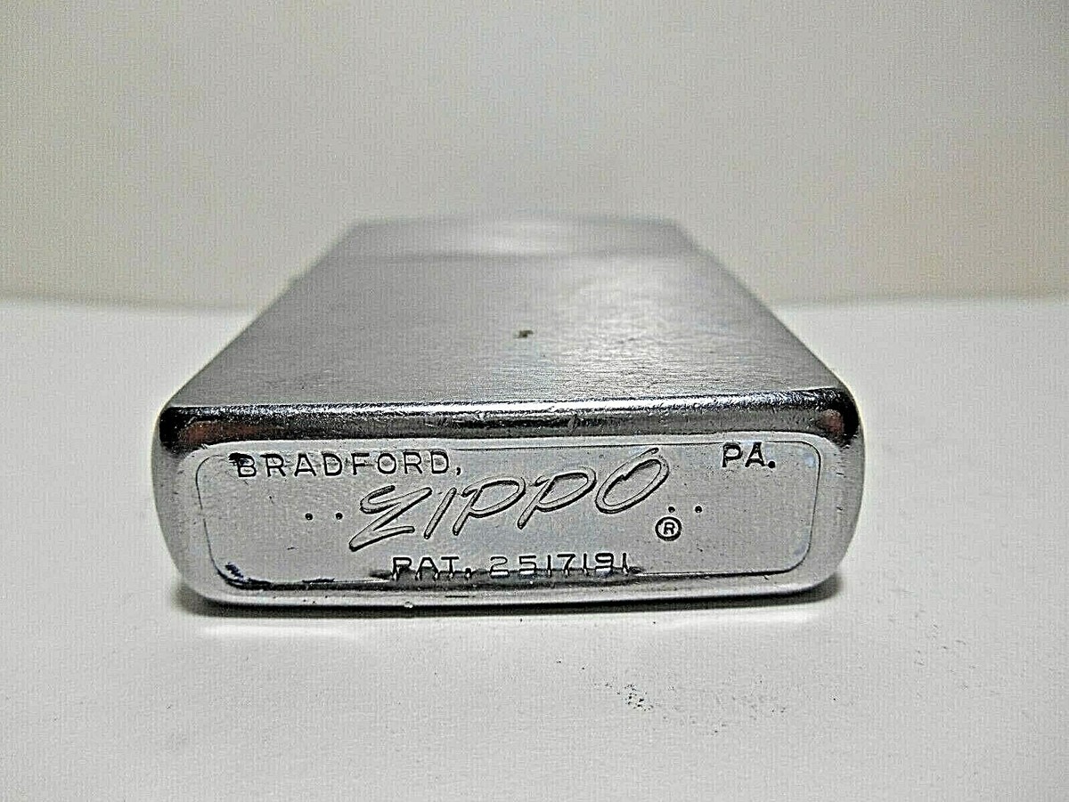 VINTAGE ZIPPO 1962 PAT #2517191 CIGARETTE LIGHTER PLAIN EMPTY