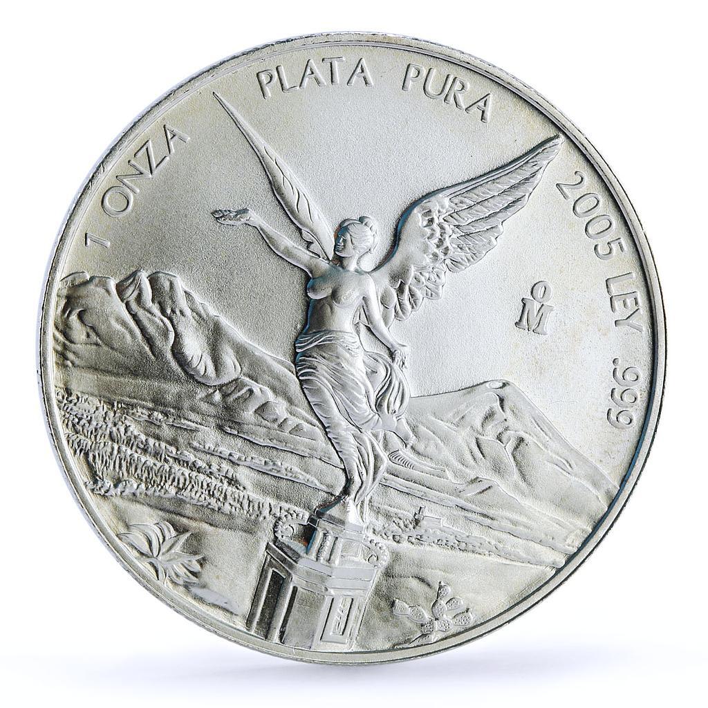 Mexico 1 onza Libertad Angel of Independence silver coin 2005 | eBay