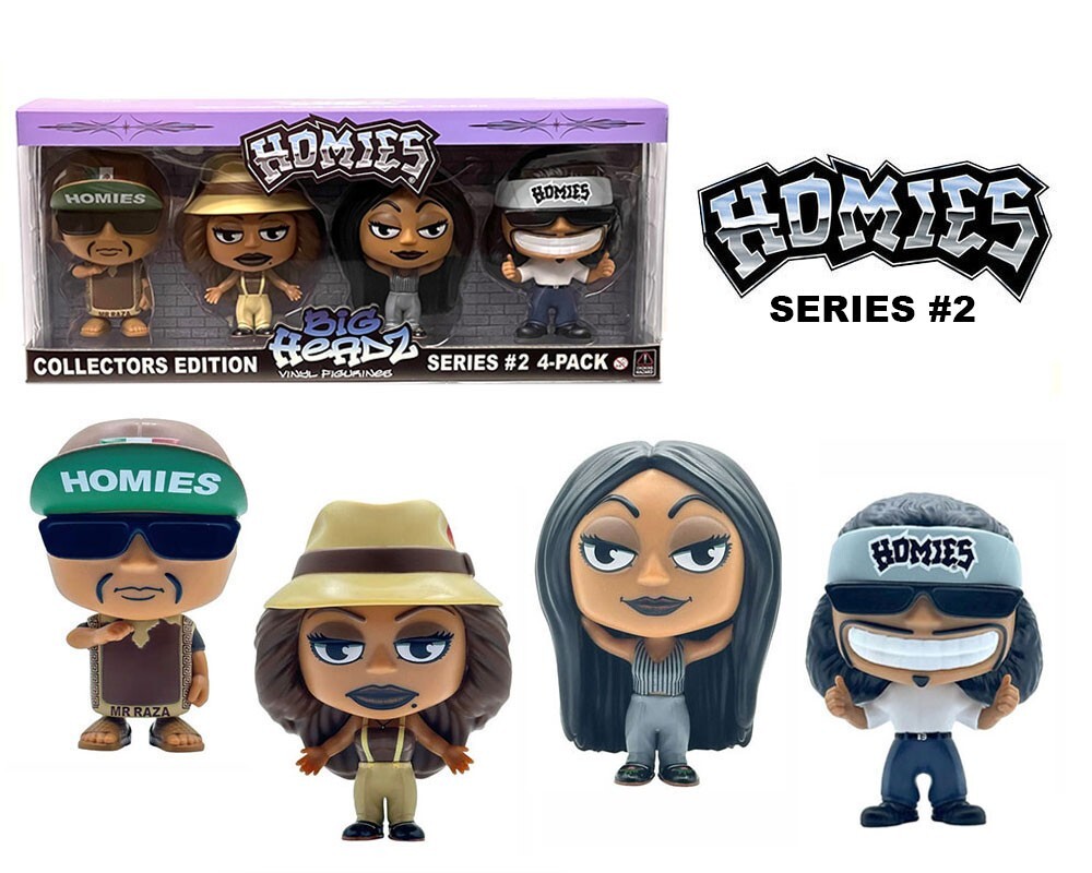 Homies Figures 4.5″ Big Headz Series 2 Gift Set 4 pack | eBay