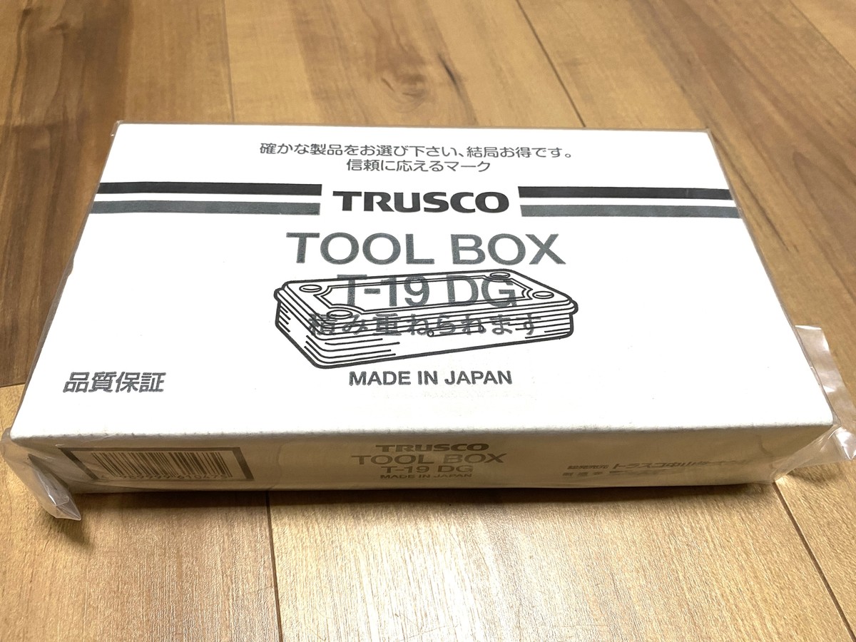 TRUSCO T-19DG Trunk Tool Box 203X109X35 Arsenal Gray 20.3L x 10.9W