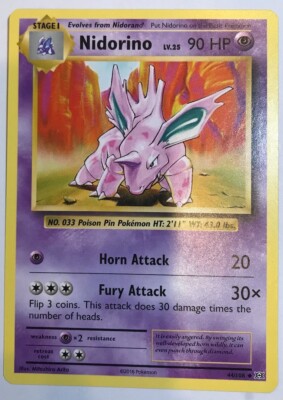 pokemon cards 1st edition Nidorino | eBay
