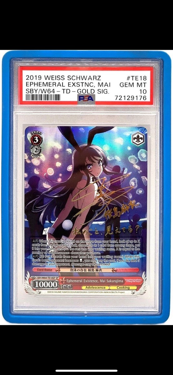 PSA 10 Ephemeral Existence Mai Sakurajima, Dream Of Bunny Girl
