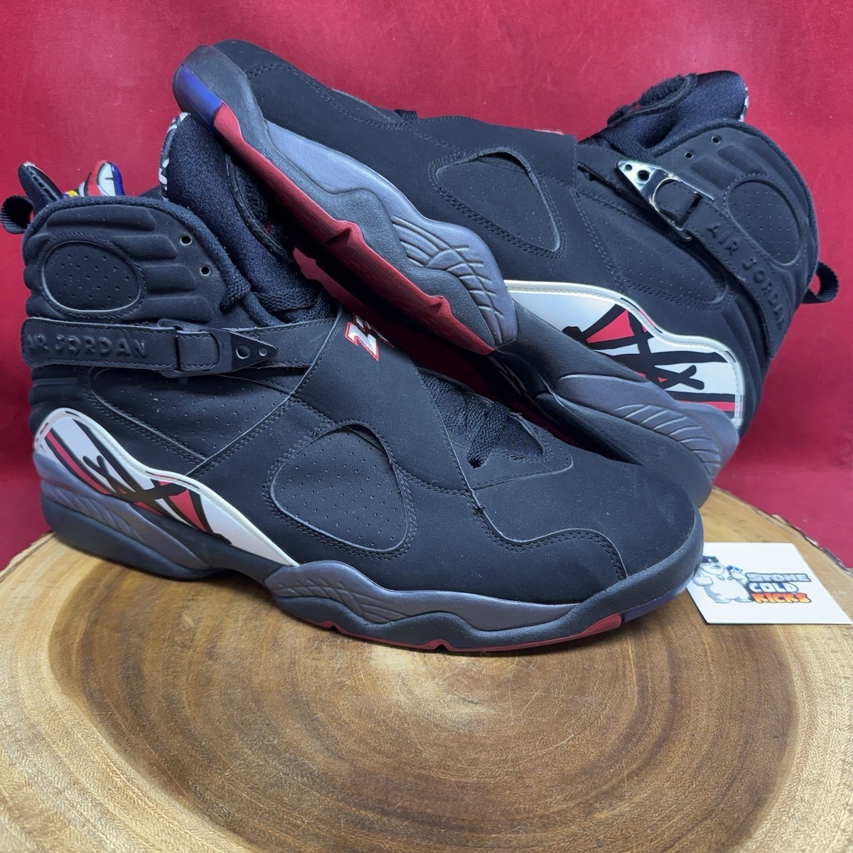 Nike Air Jordan 8 Retro Playoff Black Red OG 305381-061 Size 13
