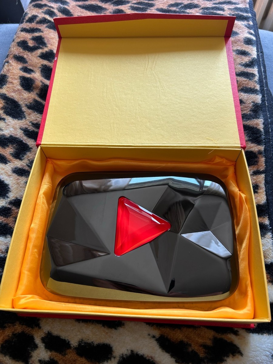 YouTube Red Diamond Play Button 100 million milestone | eBay
