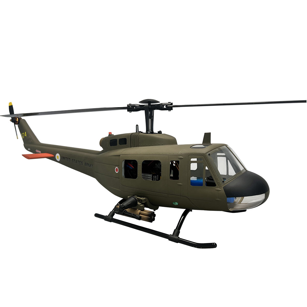 Roban RTF 470 Size UH-1D RC Helicopter Army Green GPS Auto Return