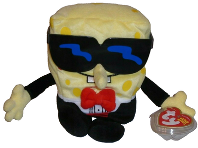 Ty Beanie Baby - SPONGEBOB SQUAREPANTS (GLASSES & TUXEDO PANTS) (8