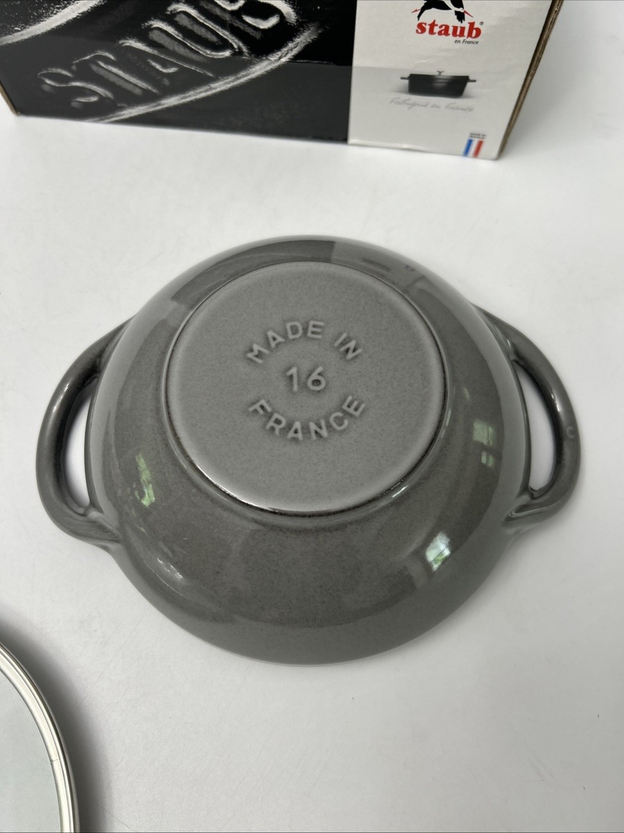 Staub Cast Iron 1/2qt Baby Wok 16cm-Graphite Gray | eBay