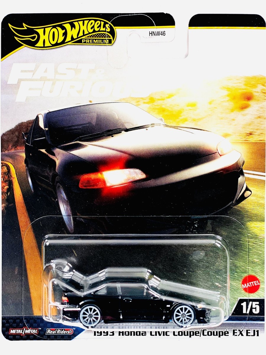 🔥HOT WHEELS PREMIUM FAST & FURIOUS 1993 HONDA CIVIC COUPE EX EJ1