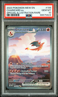 PSA 10 GEM MINT Charizard Ex Special Illustration Rare 199/165 SV