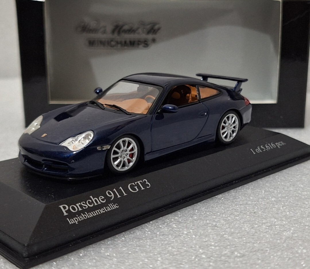 Porsche 911 (996) GT3 2003 Blue Met 1:43 Minichamps 400062021