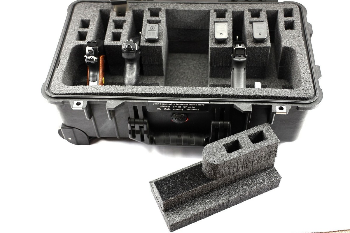 Convertible 4 / 6 pistol handgun foam insert fits your Apache 5800