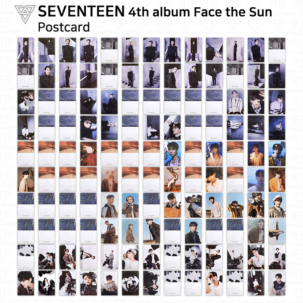 SEVENTEEN 4th Album Face the Sun Official Postcard from ep.1 to ep