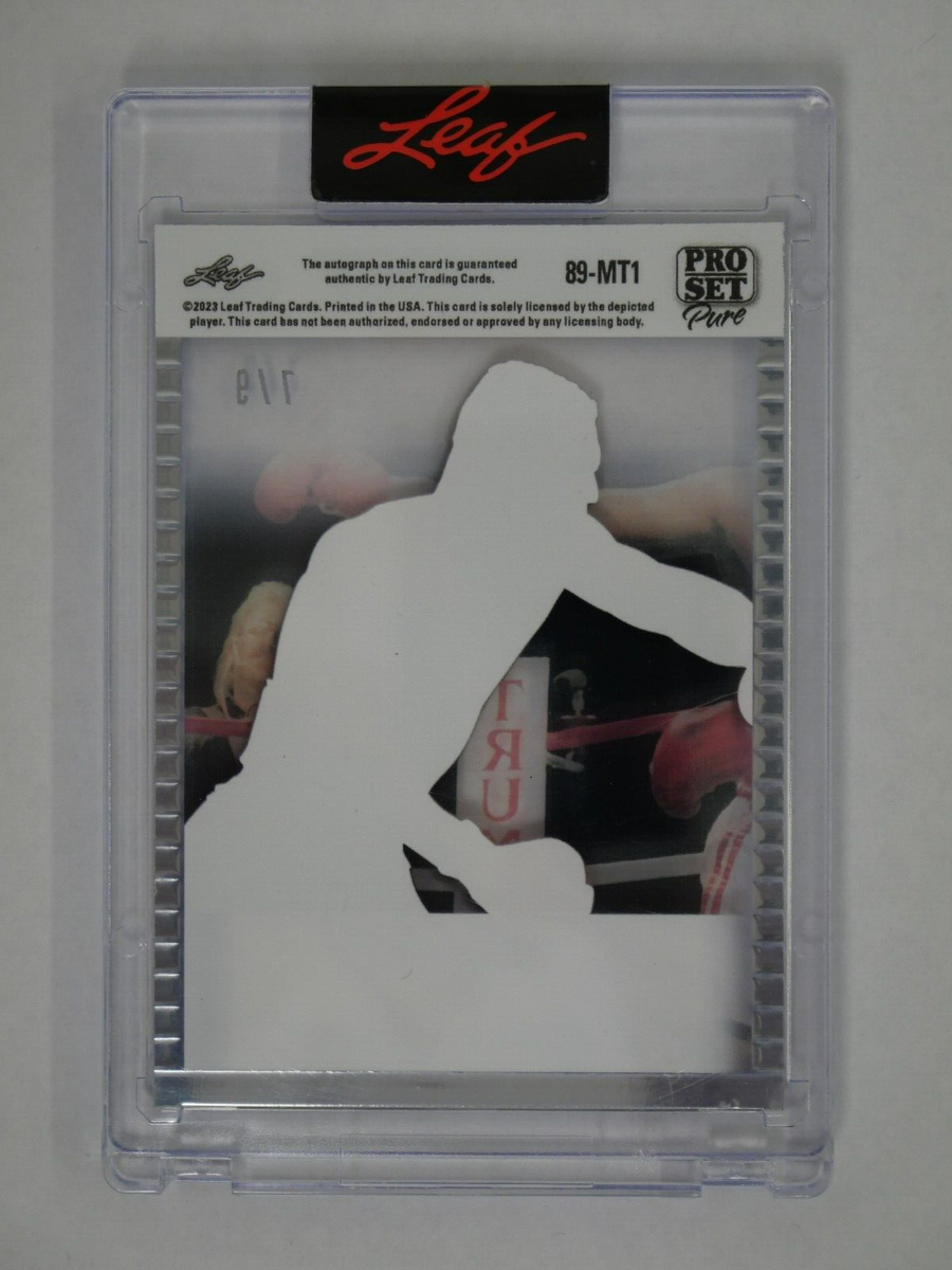 MIKE TYSON 2023 LEAF PRO SET PURE 89-MT1 BLUE AUTO /9 - IRON MIKE