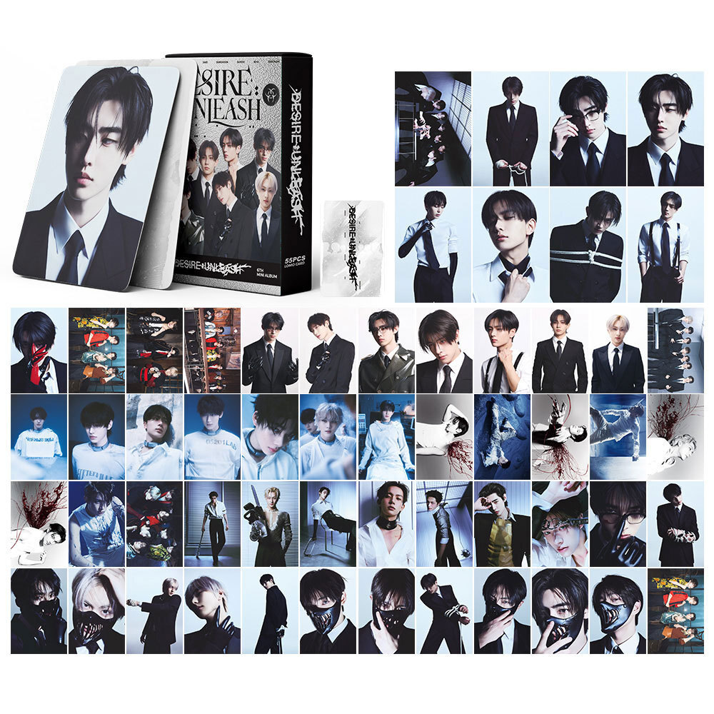 55pcs Set Kpop ENHYPEN 6th DESIRE UNLEASH Lomo Cards Collective
