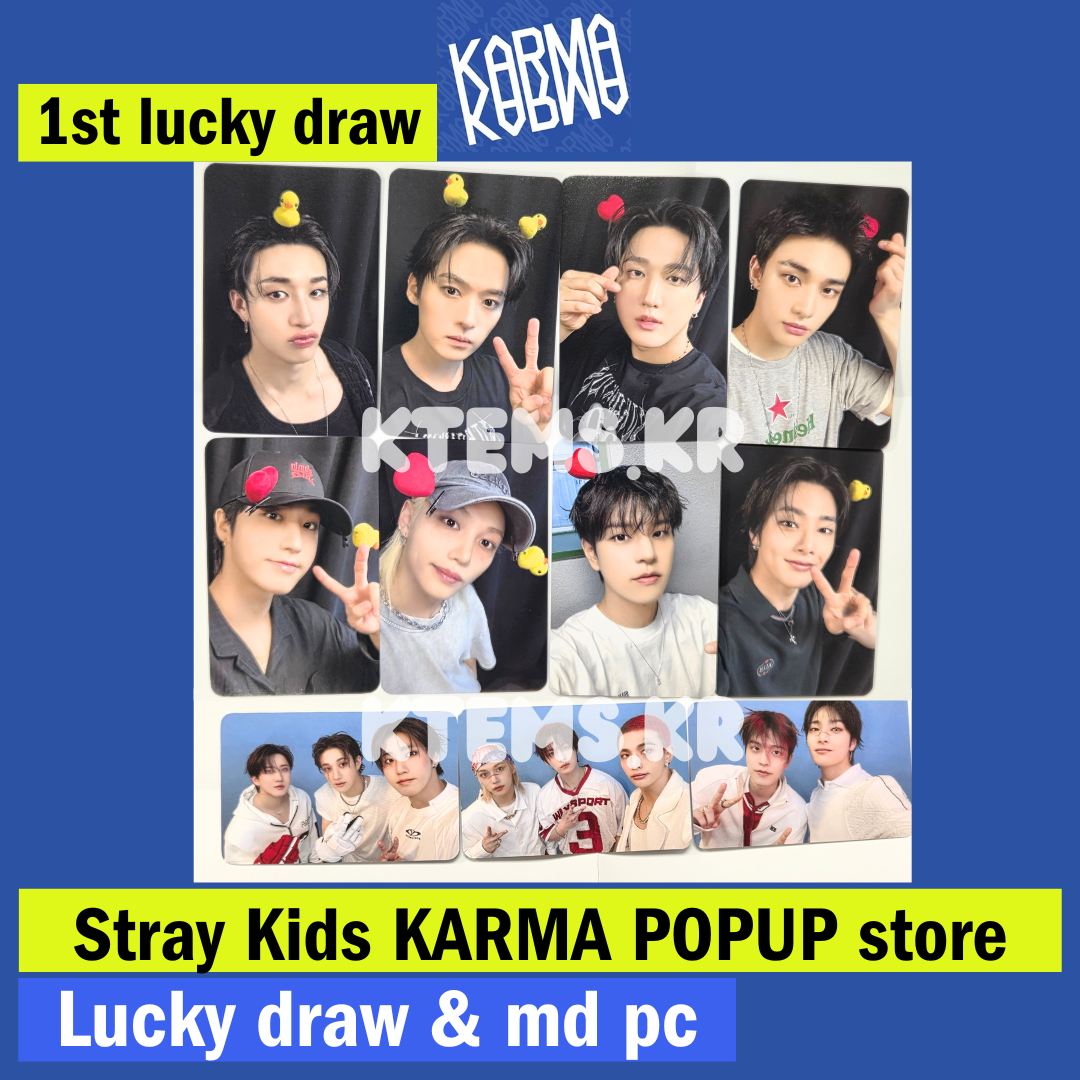 Stray Kids KARMA pob photocard POP UP store Lucky Draw photocard
