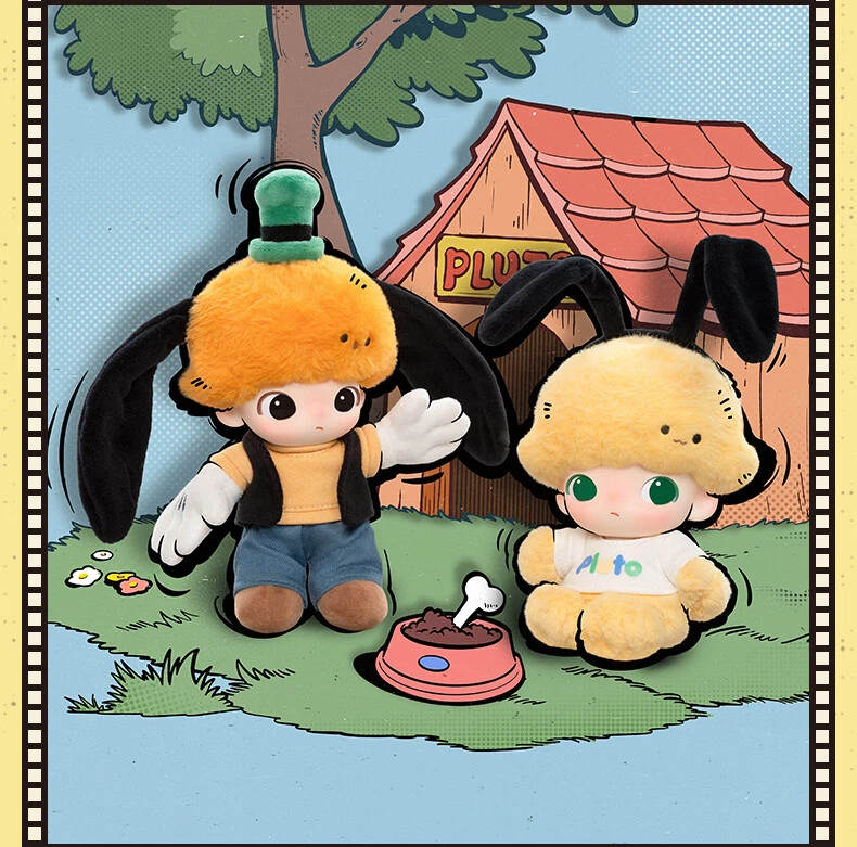 Authentic DIMOO WORLD × Disney Series Vinyl Plush Keyring Blind