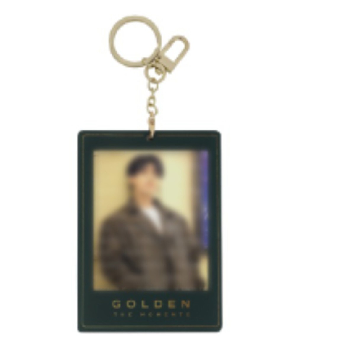 JUNGKOOK BTS GOLDEN PHOTO HOLDER KEYRING GOLDEN The Moments Merch