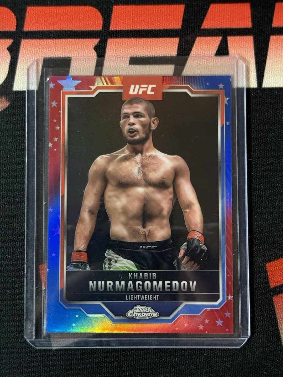 2025 Topps Chrome UFC Khabib Nurmagomedov #36 Red White And Blue