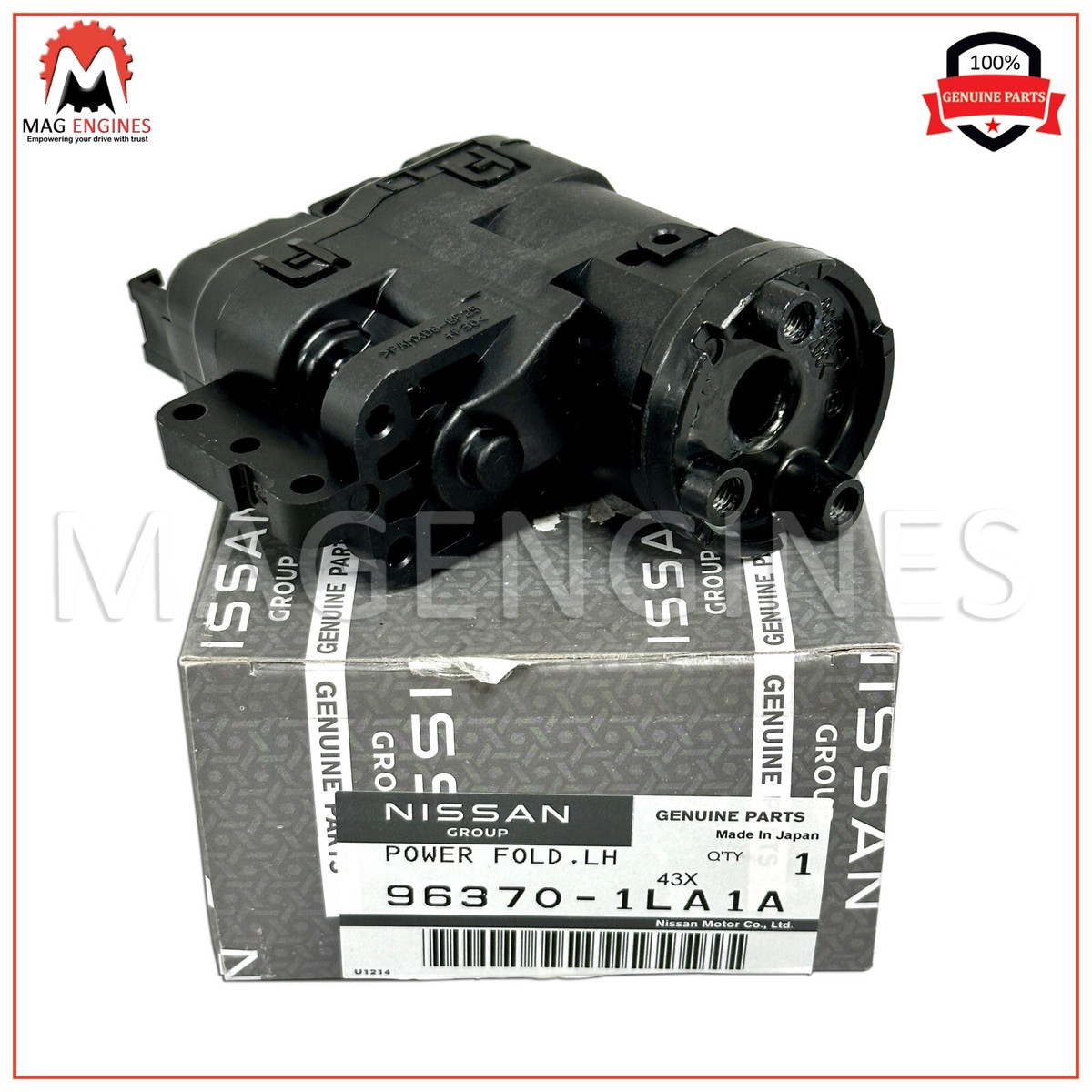 96370-1LA1A GENUINE OEM FOLD UNIT-POWER MIRROR LEFT FOR ARMADA