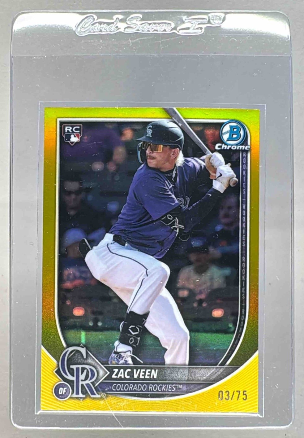 Zac Veen 2025 Bowman Chrome #69 Yellow Refractor /75 Price Guide