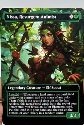 Nissa, Resurgent Animist Proxy Card with Custom designed art | eBay