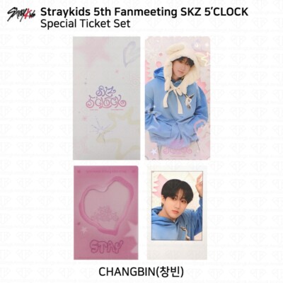 STRAY KIDS 5th Fanmeeting SKZ 5'CLOCK Official MD ID Photo Ticket