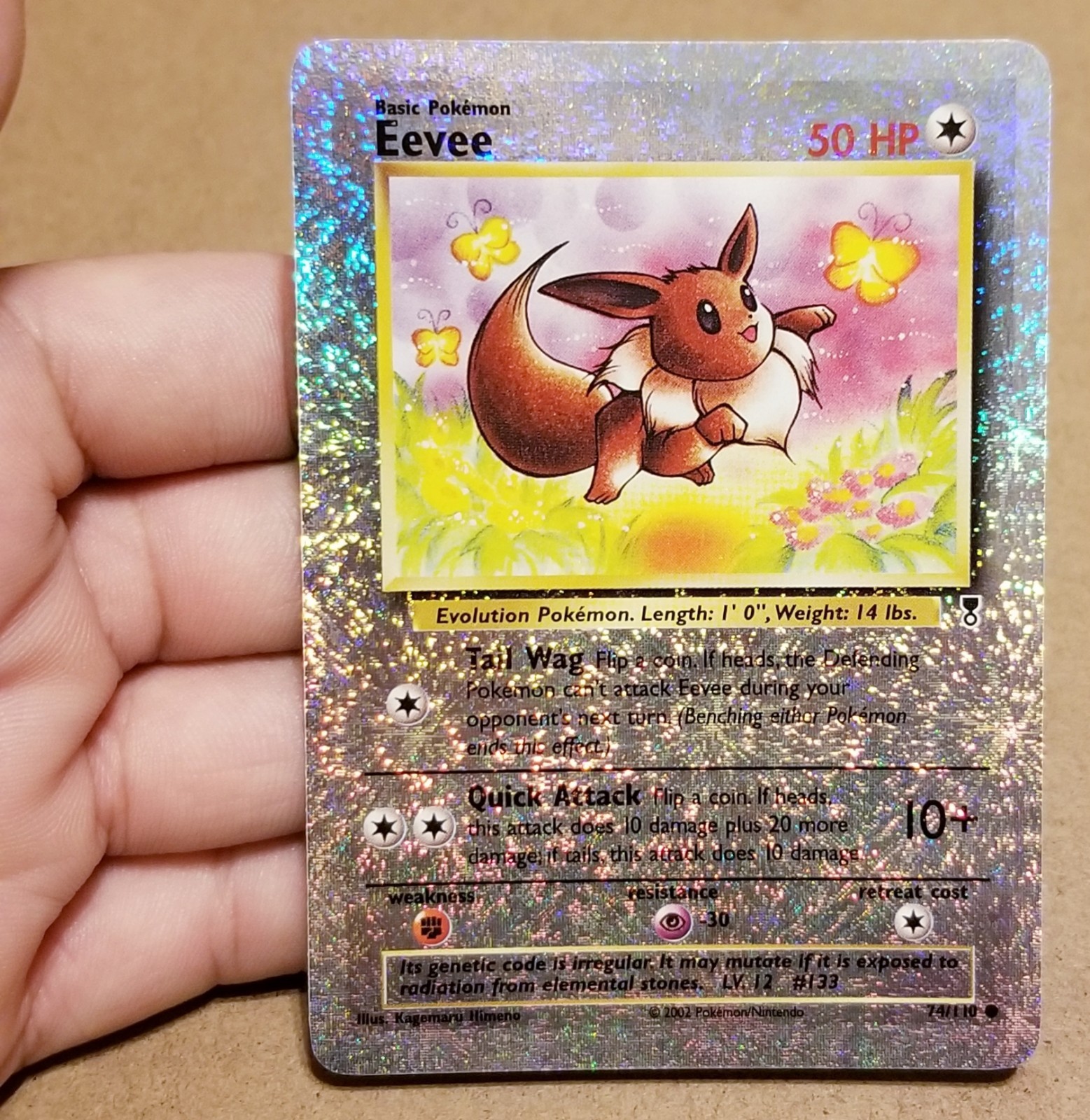 Eevee 2002 Legendary Collection #74 Reverse Holo Price Guide