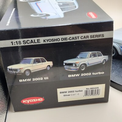 Kyosho 1/18 BMW 2002 turbo 1973 silver Diecast model Japanese