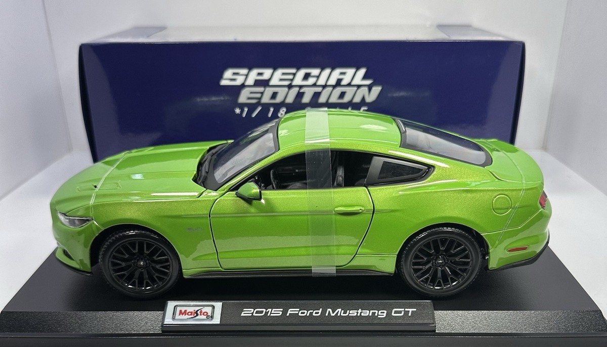 MAISTO 1/18 Scale 2015 FORD MUSTANG GT “GREEN” Special Edition | eBay