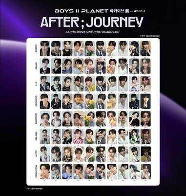 BOYS II PLANET ALD1 EXHIBITION “AFTER, JOURNEY” PHOTOCARD WEEK 2