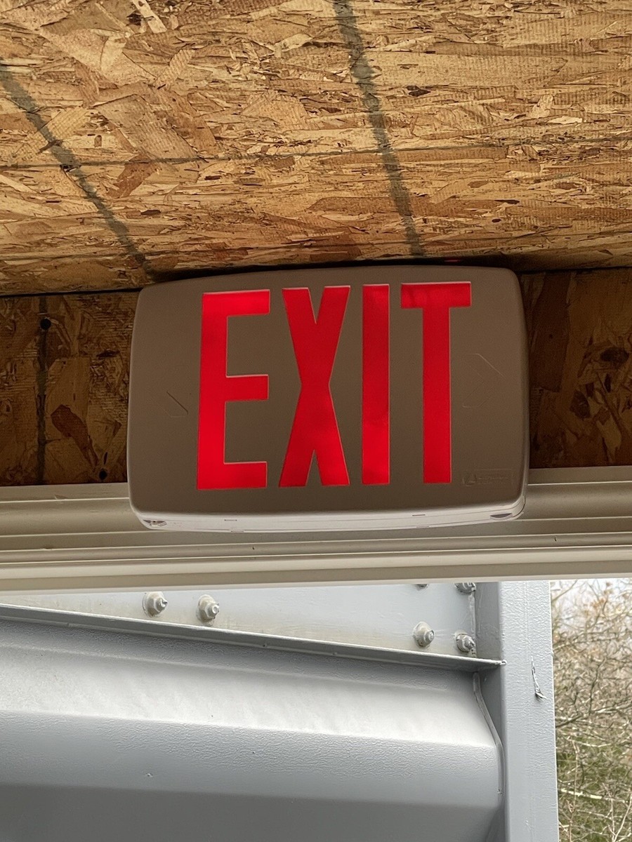 Exit Lighting Red LED Emergency Exit Sign | eBay