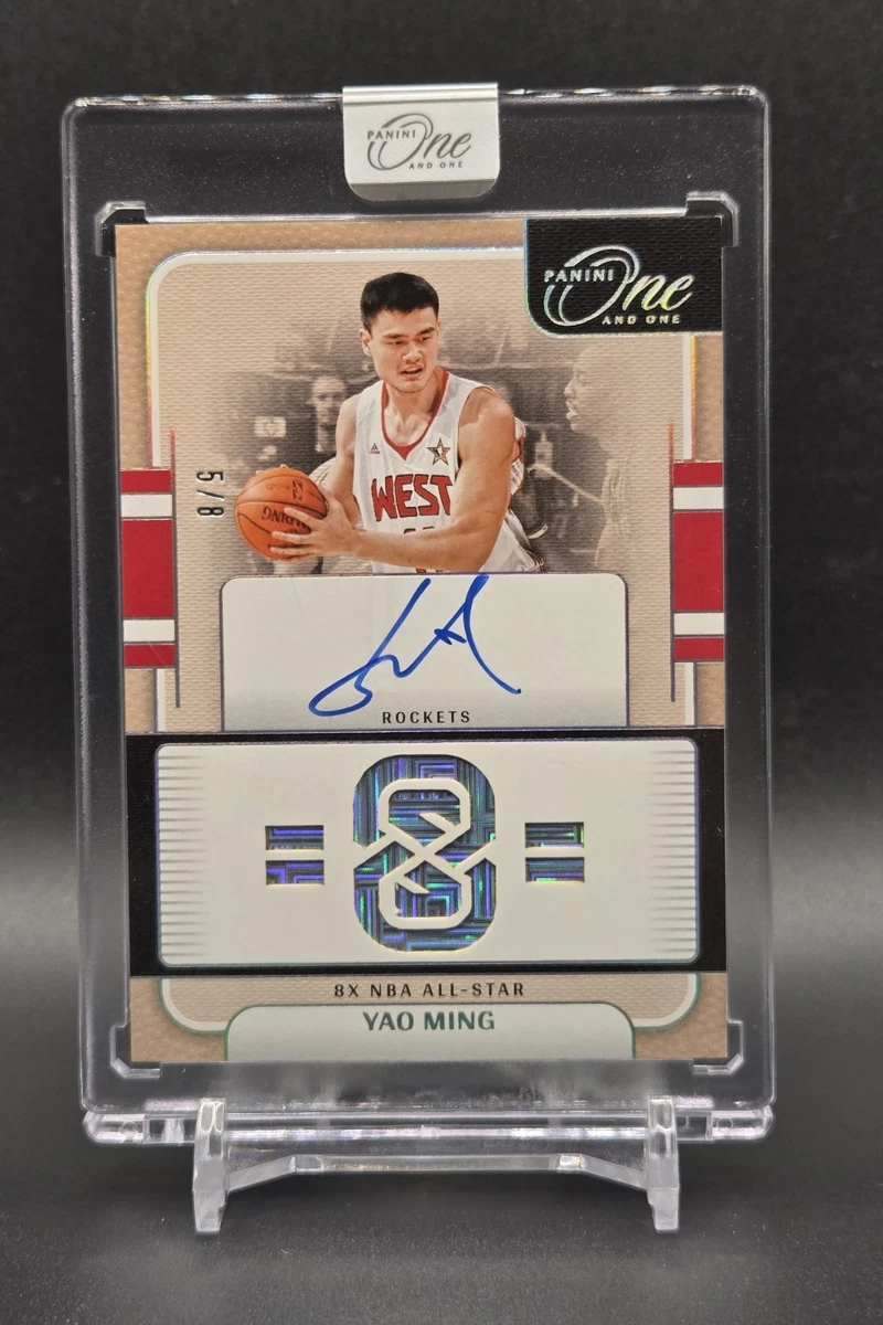 Panini Yao Ming Basketball Autographed Sports Trading Cards