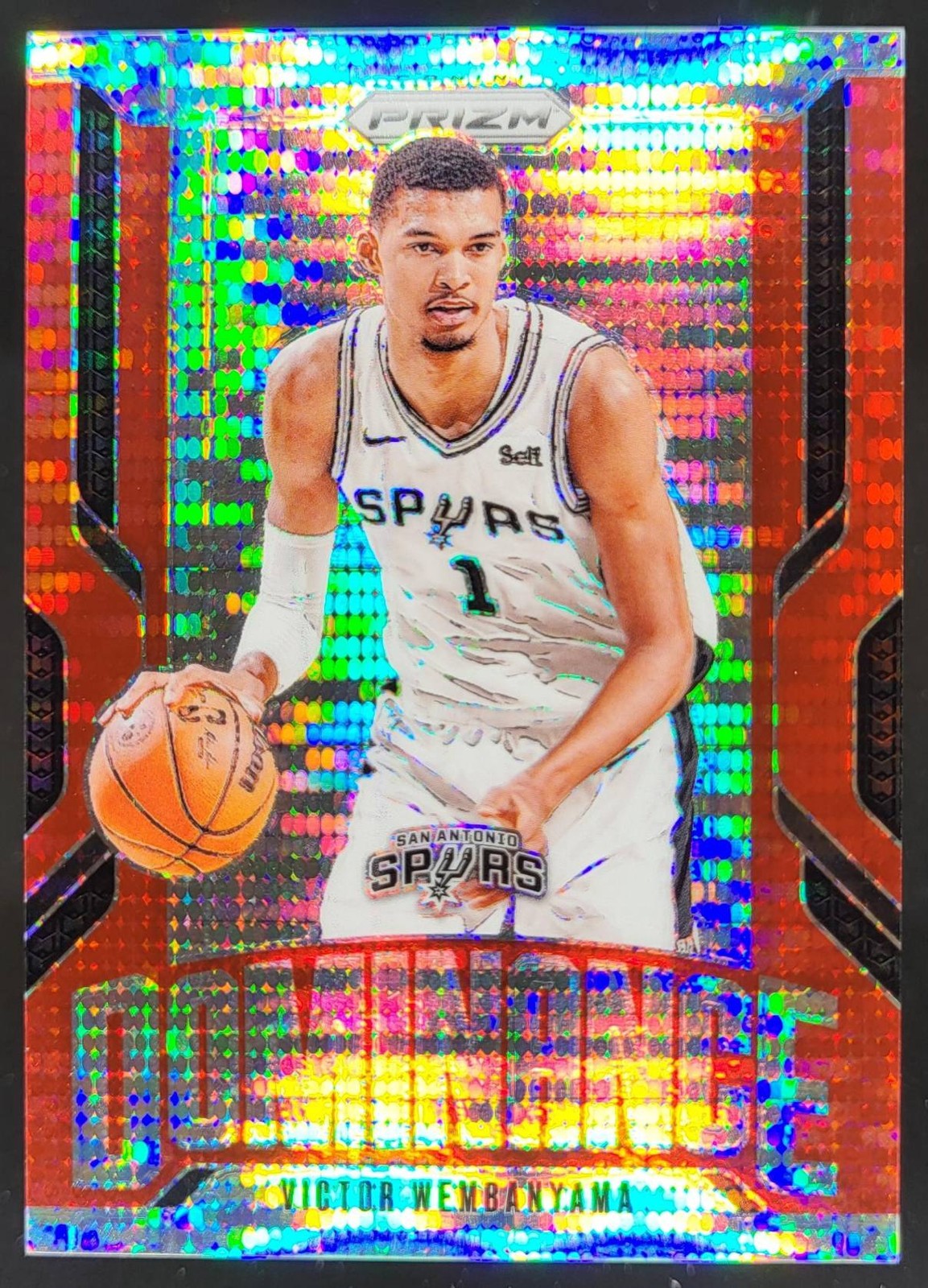 Victor Wembanyama 2024 Prizm #7 Dominance - Red Pulsar /75 Price
