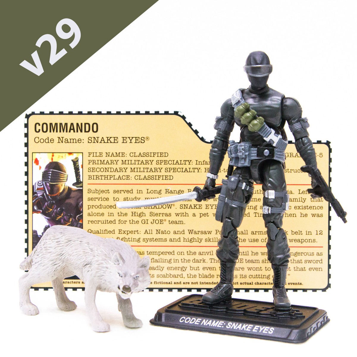 2007 Hasbro G.I. Joe 25th Anniversary SNAKE EYES v29 Figure