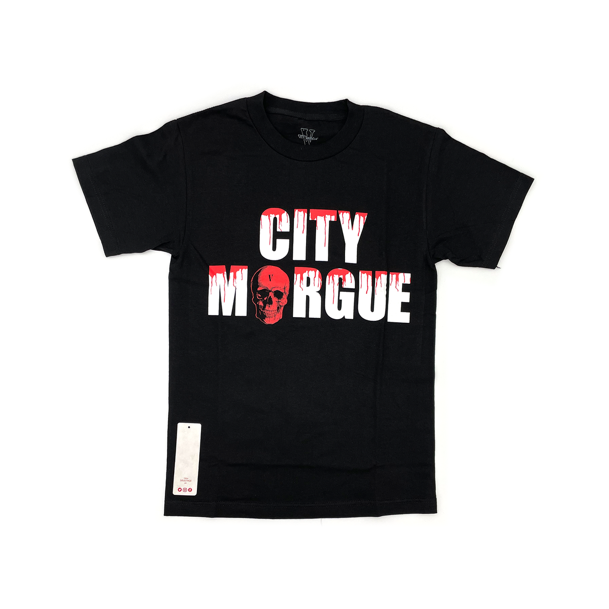 VLONE City Morgue Drip Tee Black (VLON-T114) 2019 Men's Size S-XL