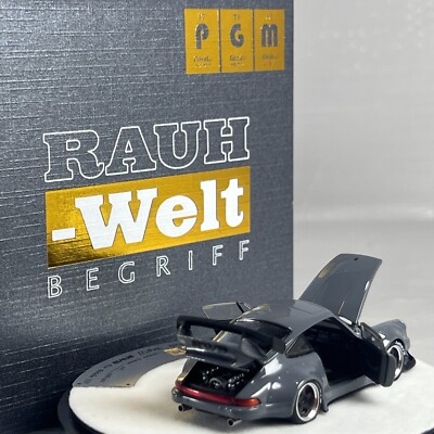 1/64 PGM Porsche 911 RWB 930 Cement Grey Luxury Version Round base