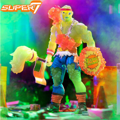 Super 7 Toxic Crusader Ultimates Radioactive Red Rage Toxie Action
