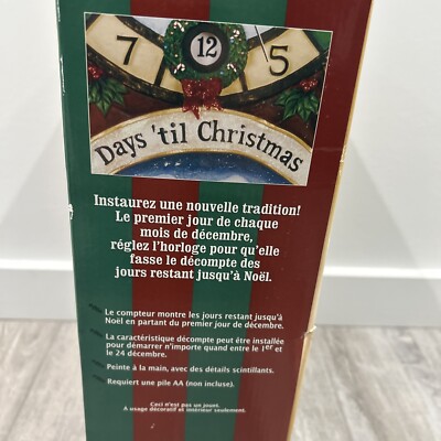 Costco Christmas Countdown Clock 24 Days Till Xmas Advent - Santa