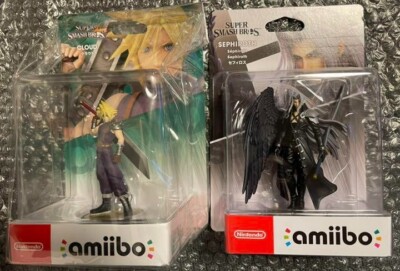 Amiibo Cloud & Sephiroth FFVII Figure Super Smash Brothers