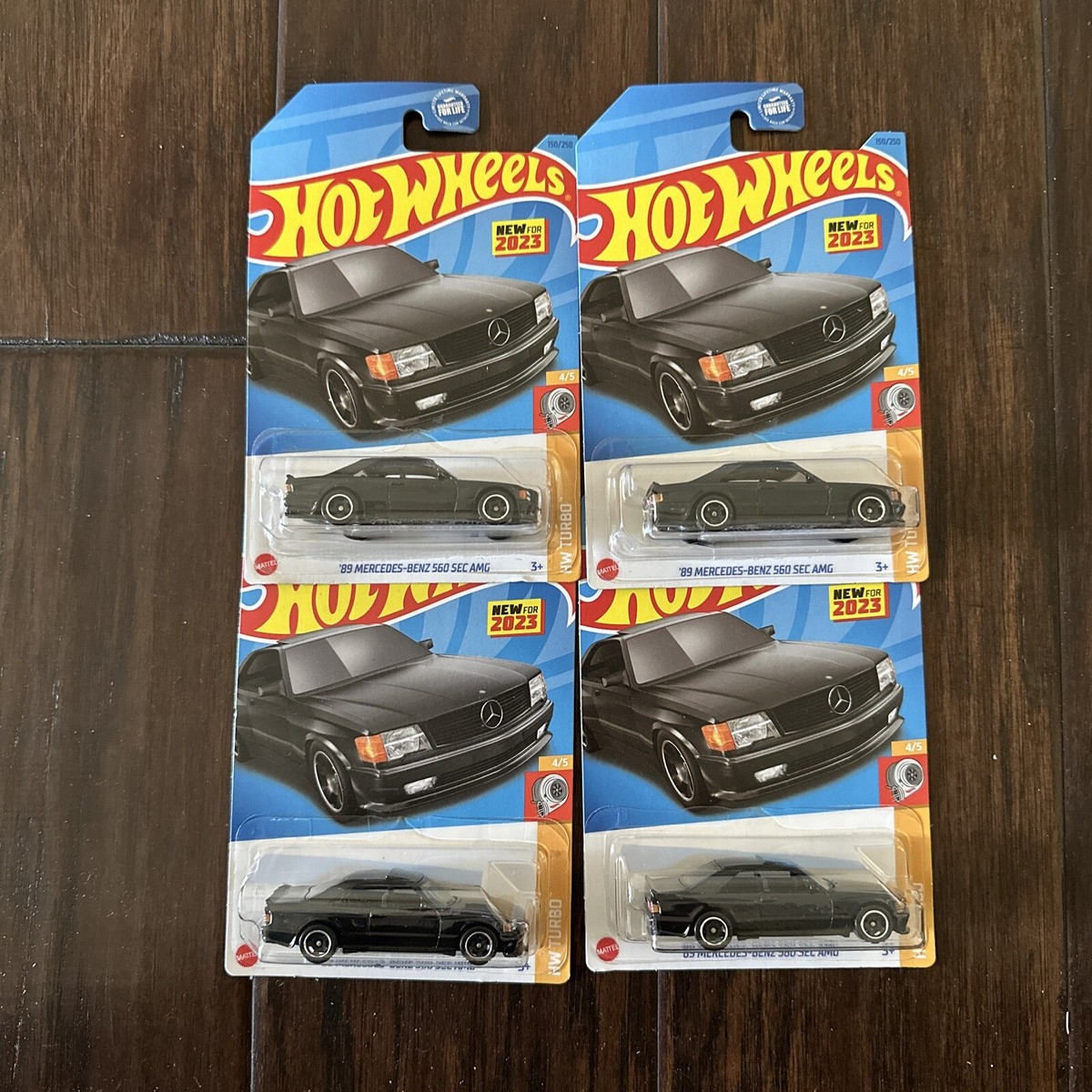 Hot Wheels Lot Of 4 2023 #150 New Model 1989 '89 Mercedes Benz 560