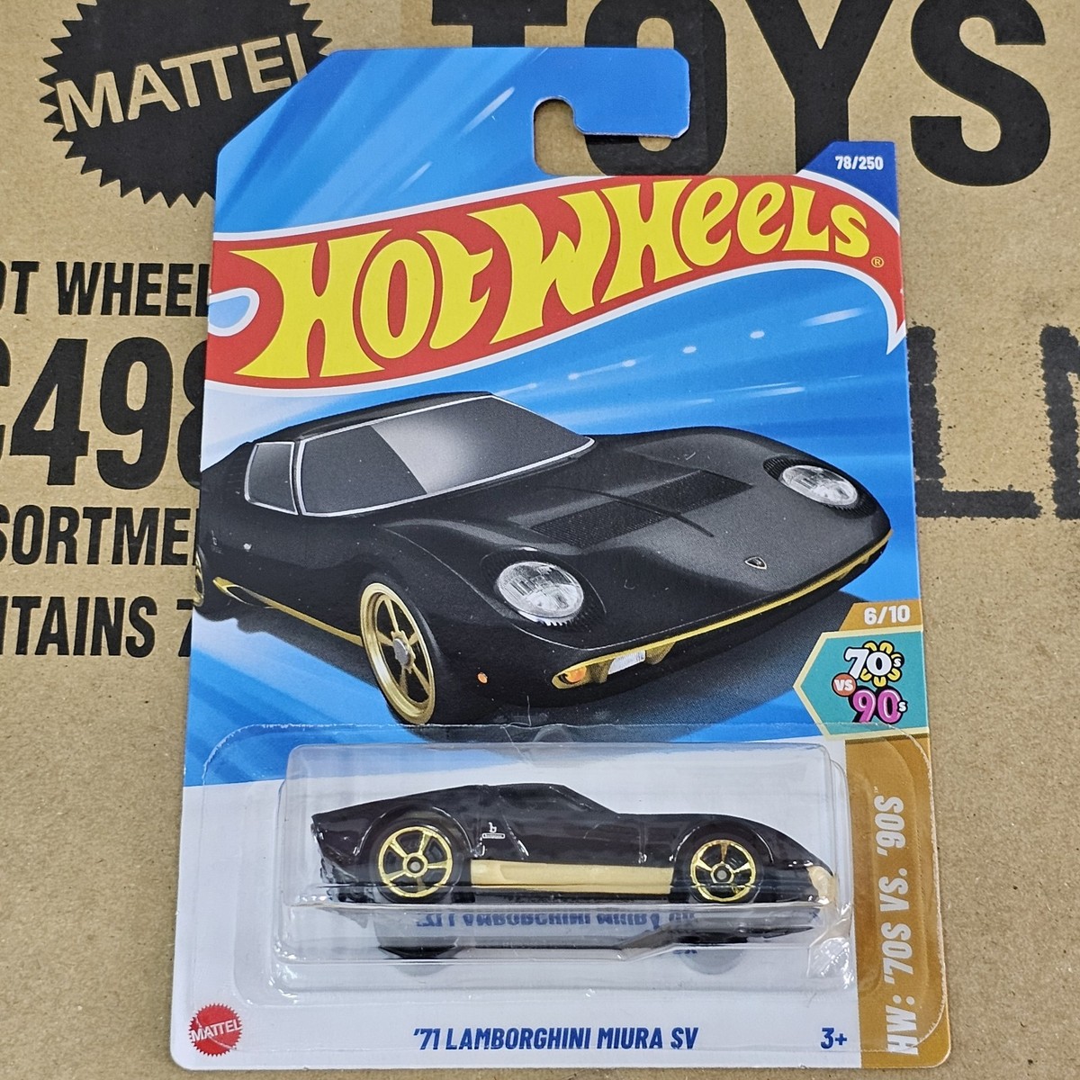 2025 HOT WHEELS MAINLINE CASE J '71 LAMBORGHINI MIURA SV HW: '70S